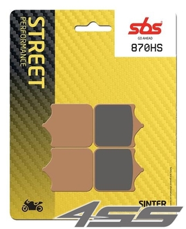 Front brake pads SBS 870HS Sinter (Road)