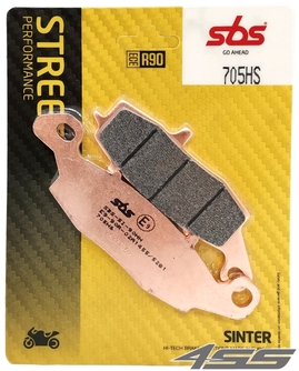 Front brake pads Left SBS 705HS Sinter (Road)
