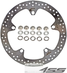 Front brake disc Brembo 168B407D7 (ORO) with mounting material