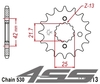 Front chain sprocket JTF513,18 teeth - with vibration damper