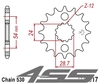 Front chain sprocket JTF517,17 teeth - with vibration damper