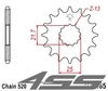Front chain sprocket JTF565,13 teeth