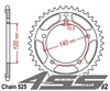 Rear chain sprocket JTR1792,45 teeth - black