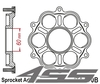 Duralumin sprocket carrier JTA770B
