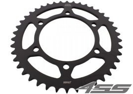 Rear chain sprocket JTR486,42 teeth - black zinc