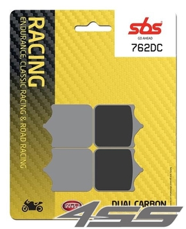 Front track brake pads SBS 762DC Dual Carbon (Track)
