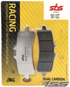 Front track brake pads SBS 901DC Dual Carbon (Track)