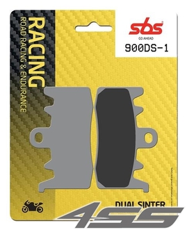 Front racing brake pads SBS 900DS-1 Dual Sinter (Track)