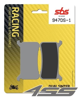 Front racing brake pads SBS 947DS-1 Dual Sinter (Track)