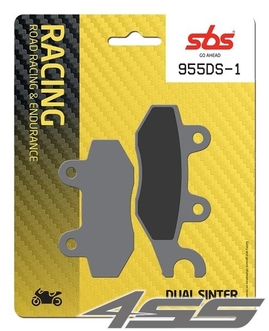 Front racing brake pads SBS 955DS-2 Dual Sinter (Track)