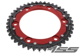 Rear chain sprocket ZF DUAL 1306,44 teeth - black/red
