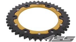 Rear chain sprocket ZF DUAL 1307,41 teeth - black/gold
