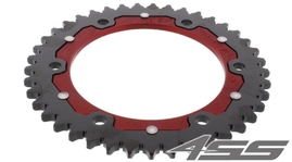 Rear chain sprocket ZF DUAL 1307,41 teeth - black/red