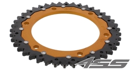 Rear chain sprocket ZF DUAL 1307,42 teeth - black/gold