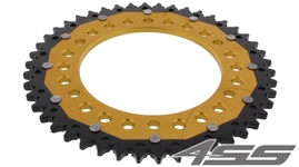 Rear chain sprocket ZF DUAL 1307,46 teeth - black/gold