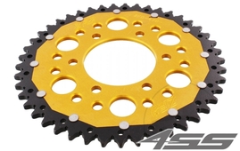 Rear chain sprocket ZF DUAL 478,45 teeth - black/gold