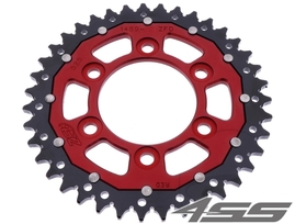 Rear chain sprocket ZF DUAL 1489,39 teeth - black/red