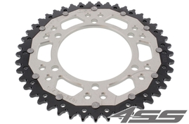 Rear chain sprocket ZF DUAL 1876,45 teeth - black/silver