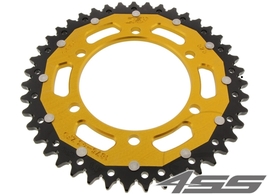 Rear chain sprocket ZF DUAL 1876,47 teeth - black/gold
