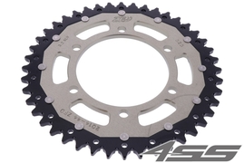 Rear chain sprocket ZF DUAL 2014,44 teeth - black/silver
