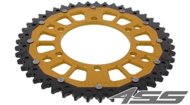 Rear chain sprocket ZF DUAL 2014,50 teeth - black/gold