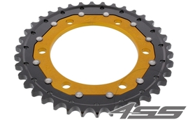 Rear chain sprocket ZF DUAL 479,39 teeth - black/gold