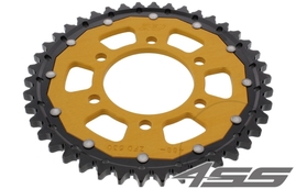 Rear chain sprocket ZF DUAL 488,42 teeth - black/gold