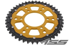 Rear chain sprocket ZF DUAL 488,45 teeth - black/gold