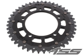 Rear chain sprocket ZF DUAL 7,44 teeth - black/black