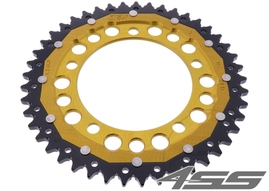 Rear chain sprocket ZF DUAL 10,44 teeth - black/gold