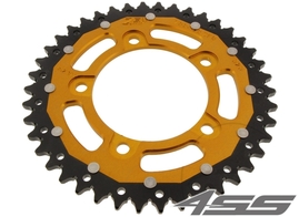Rear chain sprocket ZF DUAL 702,42 teeth - black/gold