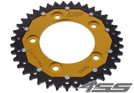 Rear chain sprocket ZF DUAL 746,39 teeth - black/gold