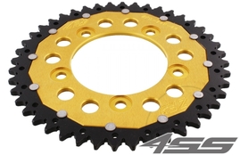 Rear chain sprocket ZF DUAL 746,44 teeth - black/gold