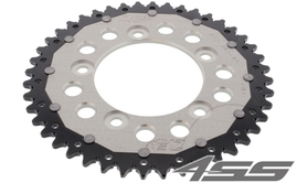 Rear chain sprocket ZF DUAL 746,44 teeth - black/silver