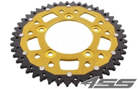 Rear chain sprocket ZF DUAL 746,48 teeth - black/gold