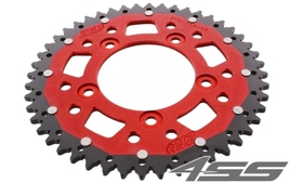 Rear chain sprocket ZF DUAL 746,48 teeth - black/red