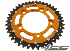 Rear chain sprocket ZF DUAL 713,44 teeth - black/gold