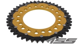Rear chain sprocket ZF DUAL 1304,45 teeth - black/gold
