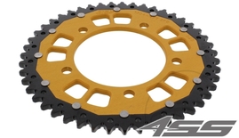 Rear chain sprocket ZF DUAL 1304,47 teeth - black/gold