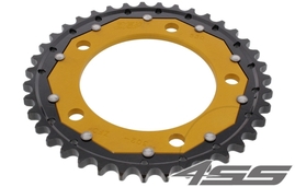 Rear chain sprocket ZF DUAL 302,41 teeth - black/gold