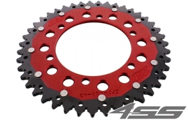 Rear chain sprocket ZF DUAL 486,43 teeth - black/red