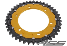 Rear chain sprocket ZF DUAL 499,42 teeth - black/gold
