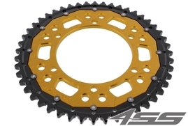 Rear chain sprocket ZF DUAL 499,48 teeth - black/gold