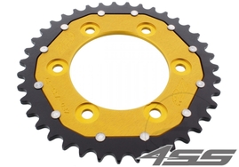 Rear chain sprocket ZF DUAL 735,39 teeth - black/gold