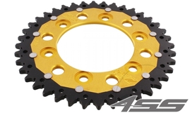 Rear chain sprocket ZF DUAL 735,40 teeth - black/gold
