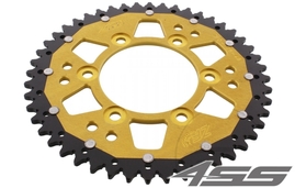 Rear chain sprocket ZF DUAL 735,48 teeth - black/gold