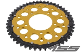 Rear chain sprocket ZF DUAL 807,48 teeth - black/gold