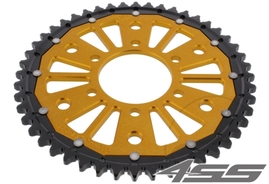 Rear chain sprocket ZF DUAL 816,50 teeth - black/gold