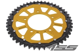 Rear chain sprocket ZF DUAL 829,47 teeth - black/gold