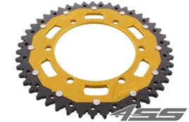 Rear chain sprocket ZF DUAL 855,47 teeth - black/gold